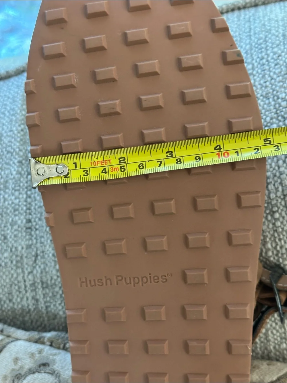 Hush Puppies Men’s Brown Leather Open-Toe Sandals